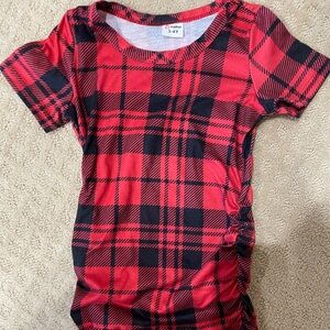 Plaid midi dress size 3-4T